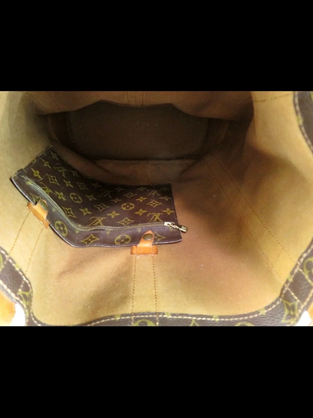 Louis Vuitton Brown Monogram Canvas Bucket Duffel Bag